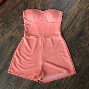 Pink Sleeveless Romper - image 1